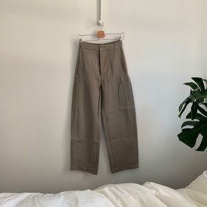 Uniqlo u curved leg trousers